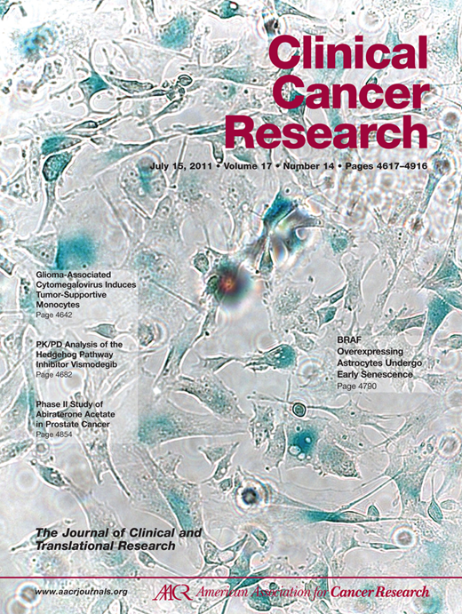 Clinical Cancer Research Cover Image for Volume 17, Issue 14