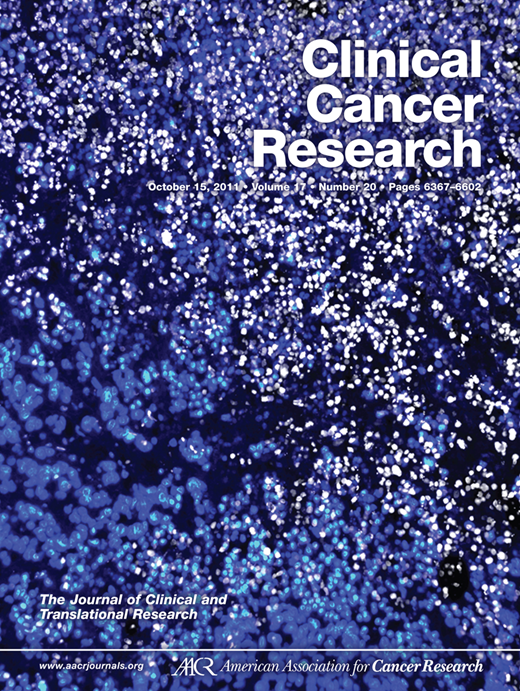 Clinical Cancer Research Cover Image for Volume 17, Issue 20