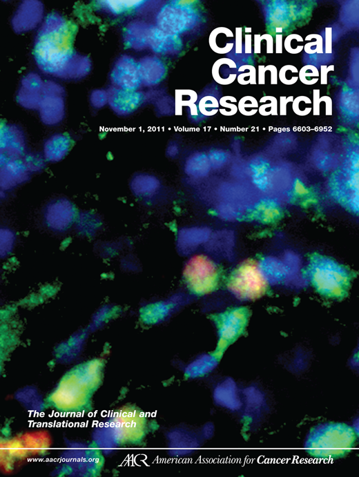 Clinical Cancer Research Cover Image for Volume 17, Issue 21