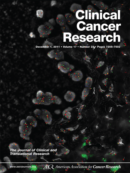 Clinical Cancer Research Cover Image for Volume 17, Issue 23