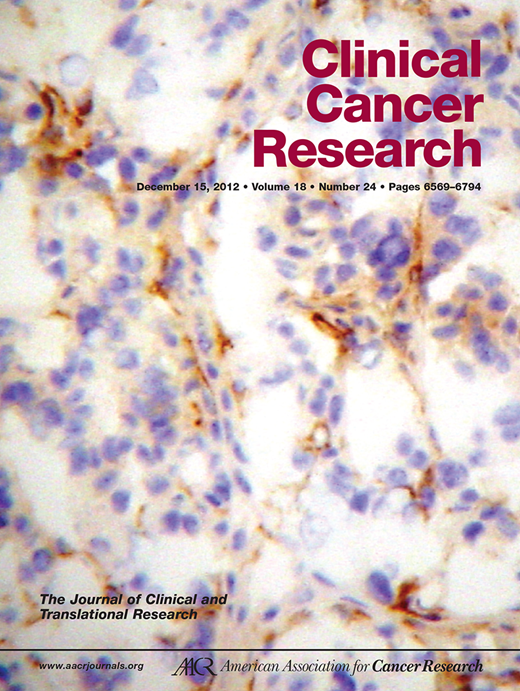 Clinical Cancer Research Cover Image for Volume 18, Issue 24