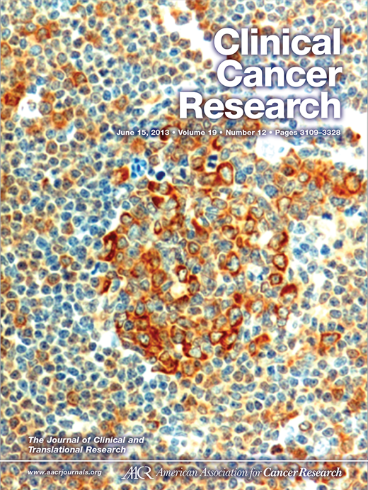 Clinical Cancer Research Cover Image for Volume 19, Issue 12