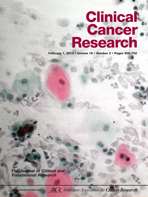 Clinical Cancer Research Cover Image for Volume 19, Issue 3