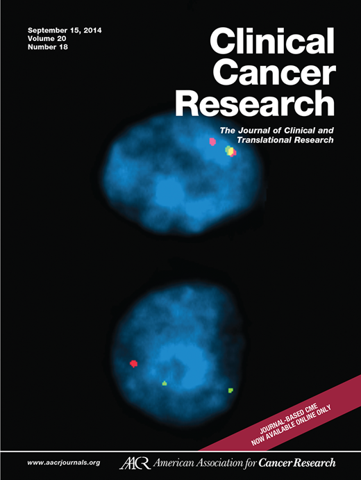Clinical Cancer Research Cover Image for Volume 20, Issue 18
