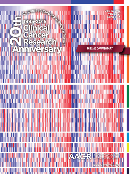 Clinical Cancer Research Cover Image for Volume 21, Issue 14