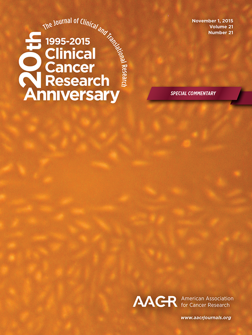 Clinical Cancer Research Cover Image for Volume 21, Issue 21