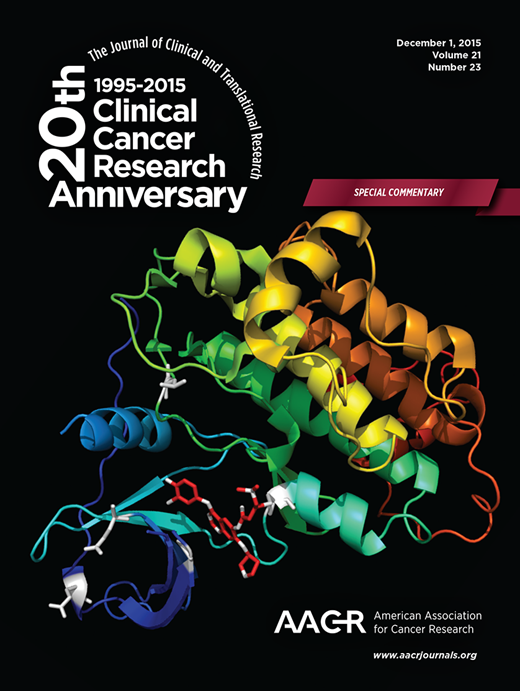 Clinical Cancer Research Cover Image for Volume 21, Issue 23