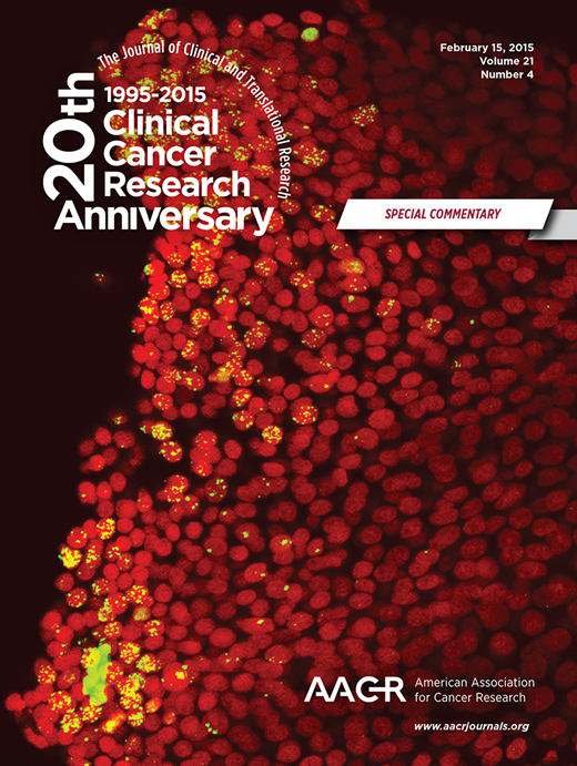 Clinical Cancer Research Cover Image for Volume 21, Issue 4