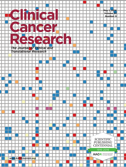 Clinical Cancer Research Cover Image for Volume 22, Issue 9