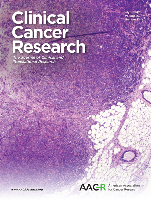 Clinical Cancer Research Cover Image for Volume 23, Issue 13