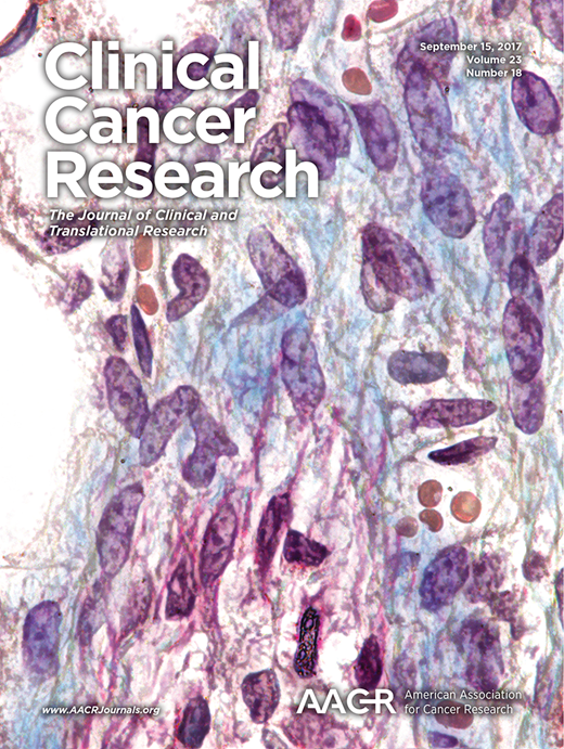 Clinical Cancer Research Cover Image for Volume 23, Issue 18