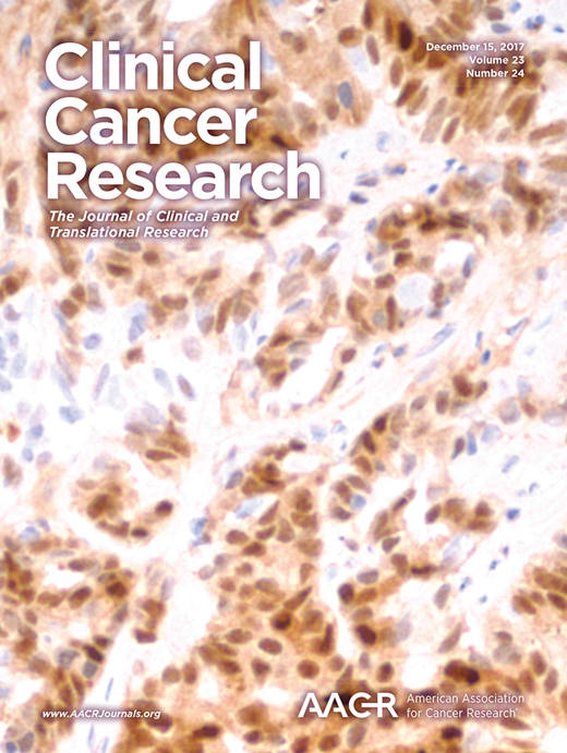 Clinical Cancer Research Cover Image for Volume 23, Issue 24