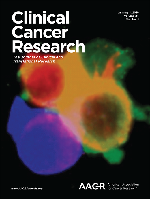 Clinical Cancer Research Cover Image for Volume 24, Issue 1