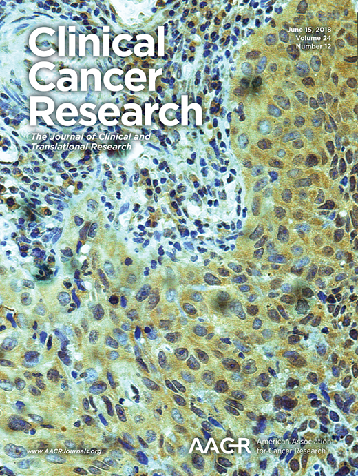 Clinical Cancer Research Cover Image for Volume 24, Issue 12