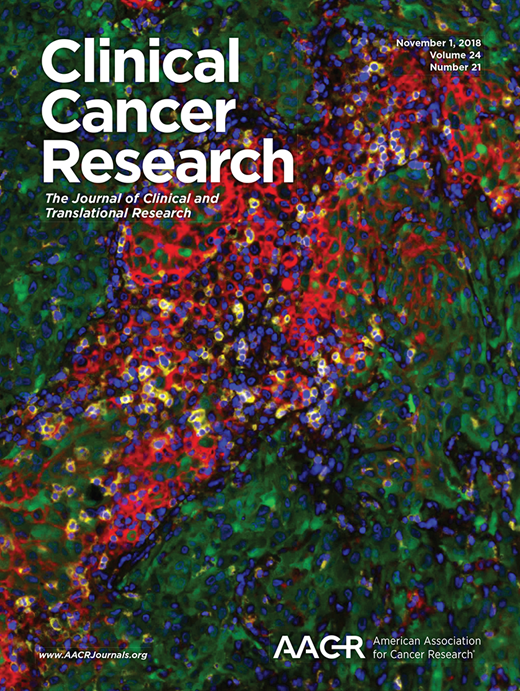 Clinical Cancer Research Cover Image for Volume 24, Issue 21