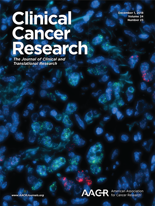 Clinical Cancer Research Cover Image for Volume 24, Issue 23