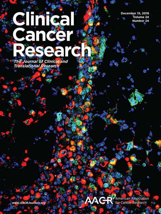 Clinical Cancer Research Cover Image for Volume 24, Issue 24