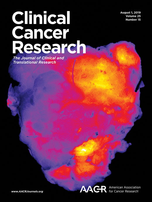 Clinical Cancer Research Cover Image for Volume 25, Issue 15