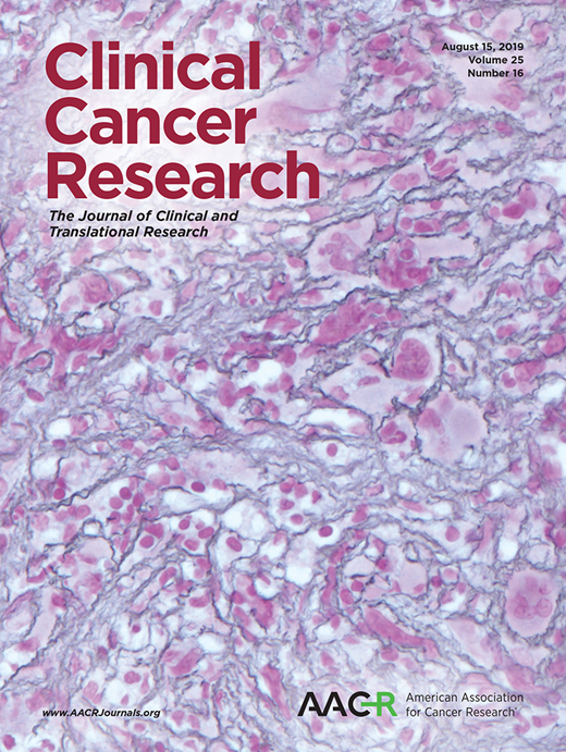 Clinical Cancer Research Cover Image for Volume 25, Issue 16