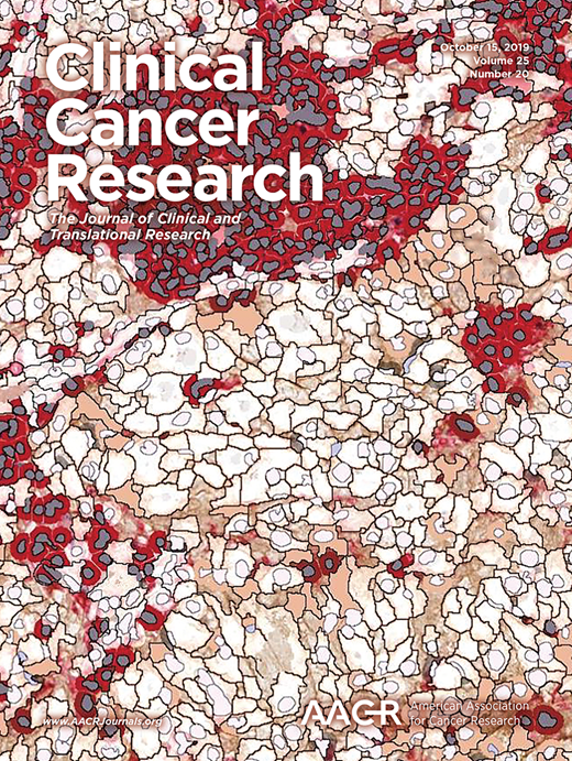 Clinical Cancer Research Cover Image for Volume 25, Issue 20