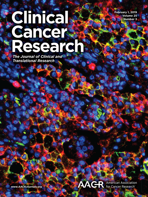 Clinical Cancer Research Cover Image for Volume 25, Issue 3