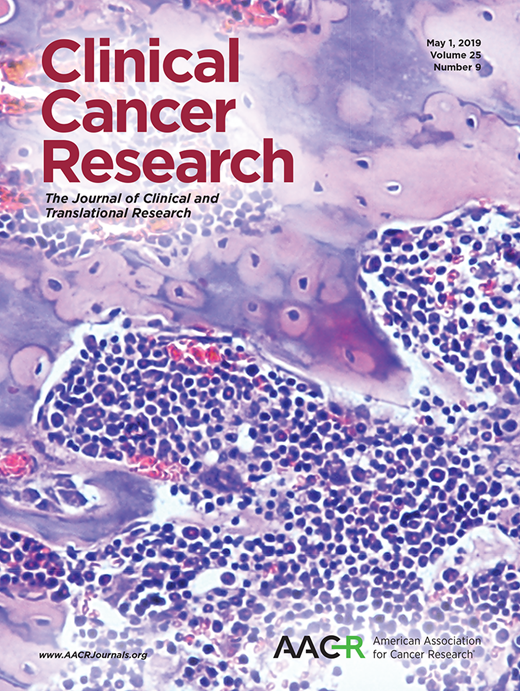 Clinical Cancer Research Cover Image for Volume 25, Issue 9