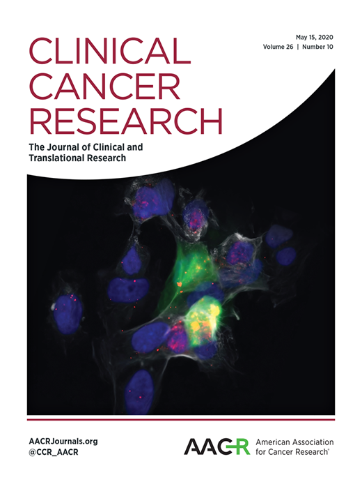 Clinical Cancer Research Cover Image for Volume 26, Issue 10