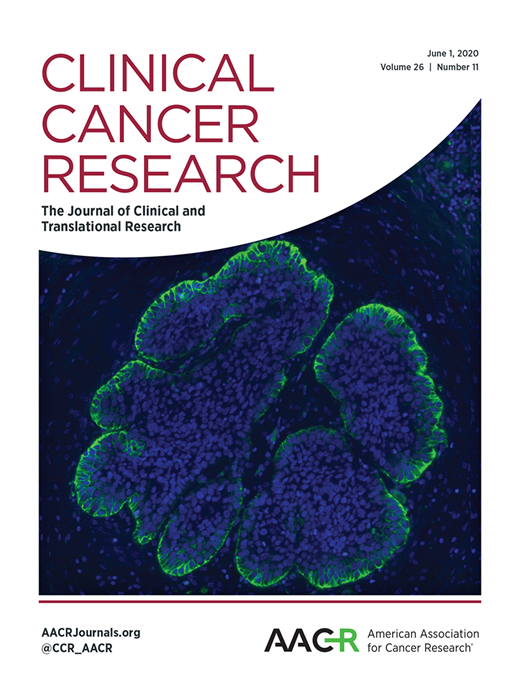 Clinical Cancer Research Cover Image for Volume 26, Issue 11