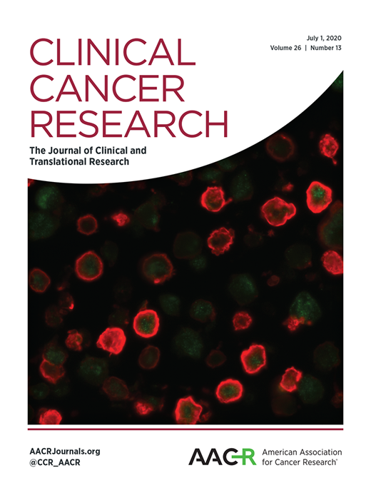 Clinical Cancer Research Cover Image for Volume 26, Issue 13