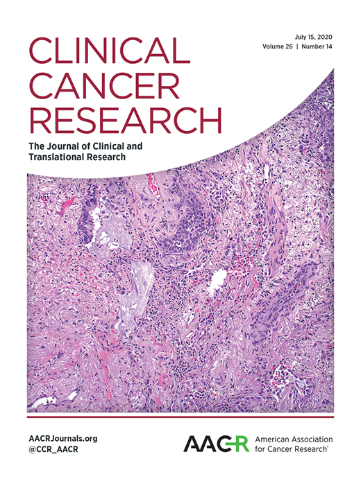 Clinical Cancer Research Cover Image for Volume 26, Issue 14