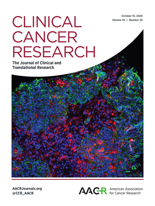 Clinical Cancer Research Cover Image for Volume 26, Issue 20