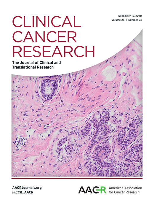 Clinical Cancer Research Cover Image for Volume 26, Issue 24