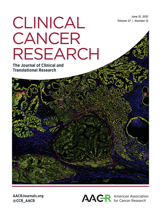 Clinical Cancer Research Cover Image for Volume 27, Issue 12