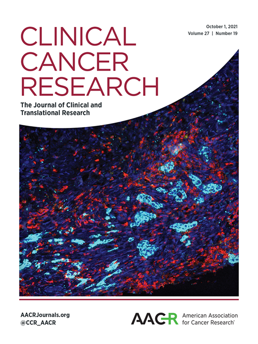 Clinical Cancer Research Cover Image for Volume 27, Issue 19