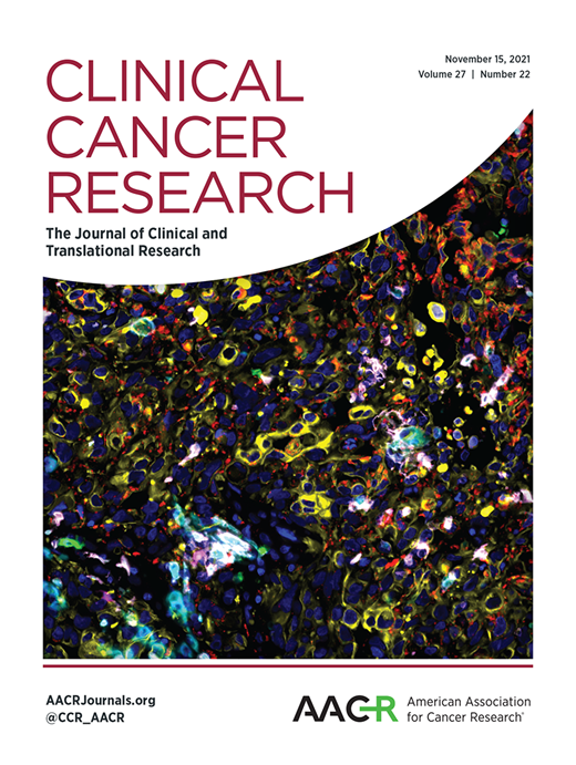 Clinical Cancer Research Cover Image for Volume 27, Issue 22