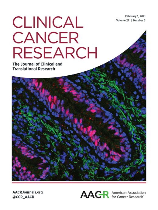 Clinical Cancer Research Cover Image for Volume 27, Issue 3