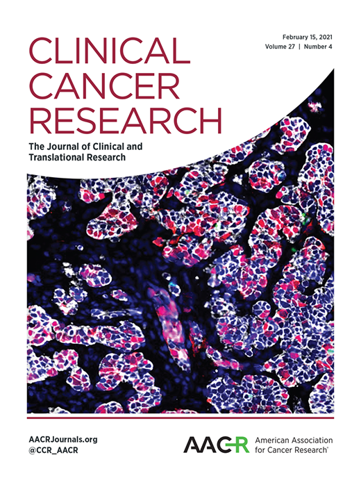 Clinical Cancer Research Cover Image for Volume 27, Issue 4
