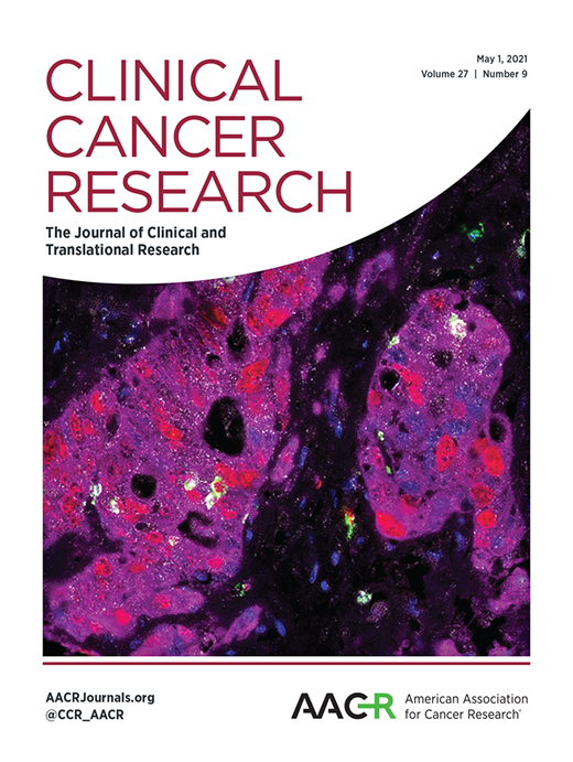 Clinical Cancer Research Cover Image for Volume 27, Issue 9