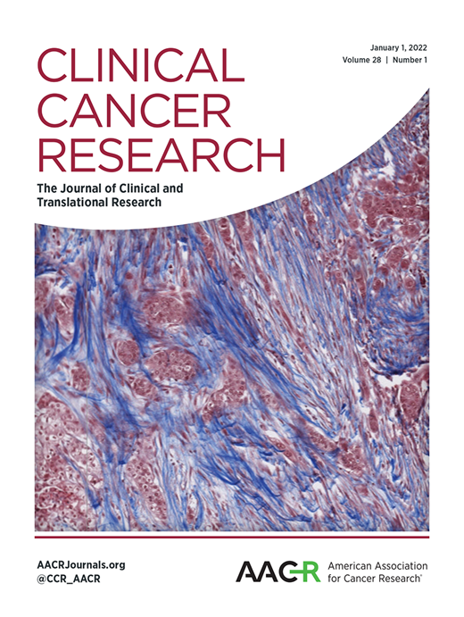 Clinical Cancer Research Cover Image for Volume 28, Issue 1