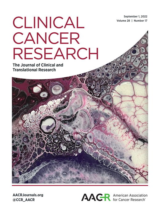 Clinical Cancer Research Cover Image for Volume 28, Issue 17