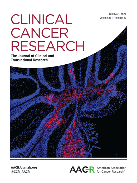 Clinical Cancer Research Cover Image for Volume 28, Issue 19