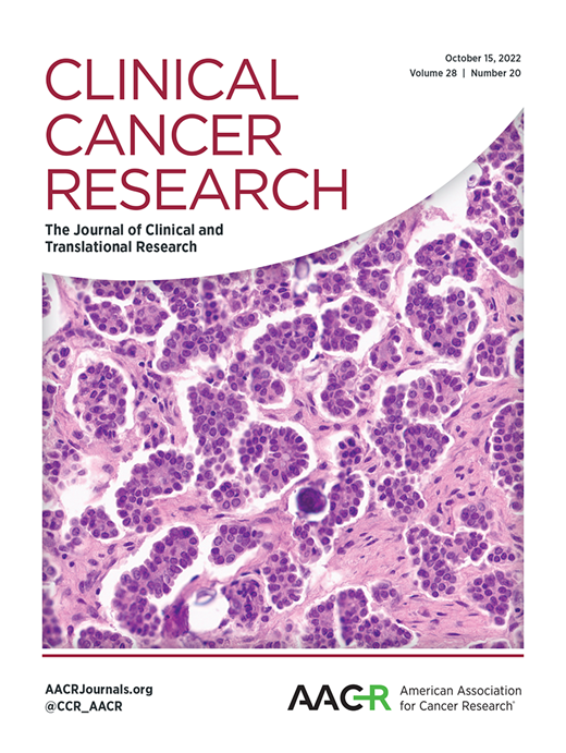 Clinical Cancer Research Cover Image for Volume 28, Issue 20
