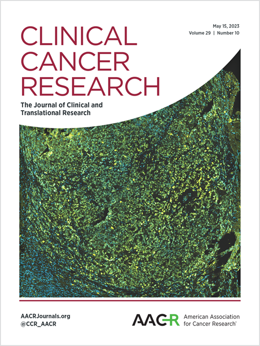Clinical Cancer Research Cover Image for Volume 29, Issue 10