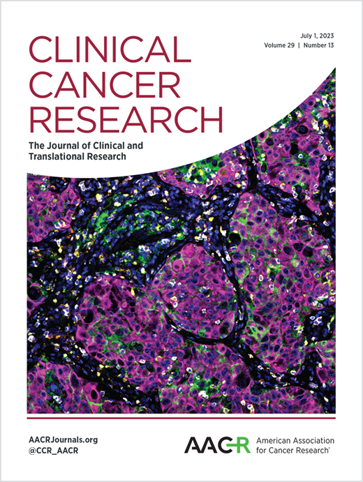 Clinical Cancer Research Cover Image for Volume 29, Issue 13