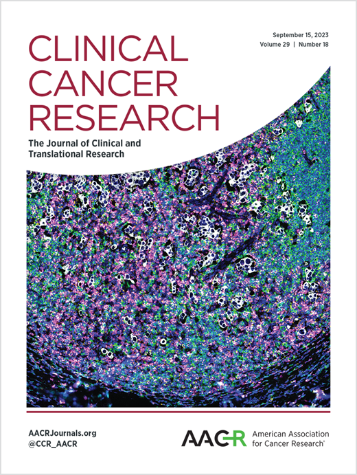 Clinical Cancer Research Cover Image for Volume 29, Issue 18