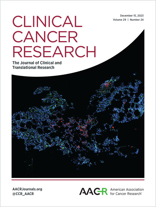Clinical Cancer Research Cover Image for Volume 29, Issue 24