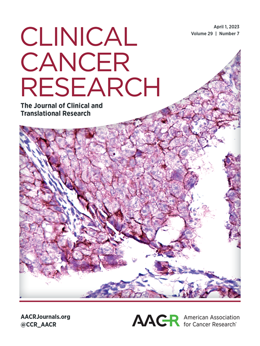 Clinical Cancer Research Cover Image for Volume 29, Issue 7