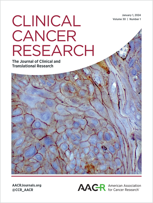 Clinical Cancer Research Cover Image for Volume 30, Issue 1