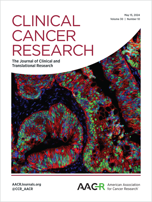 Clinical Cancer Research Cover Image for Volume 30, Issue 10