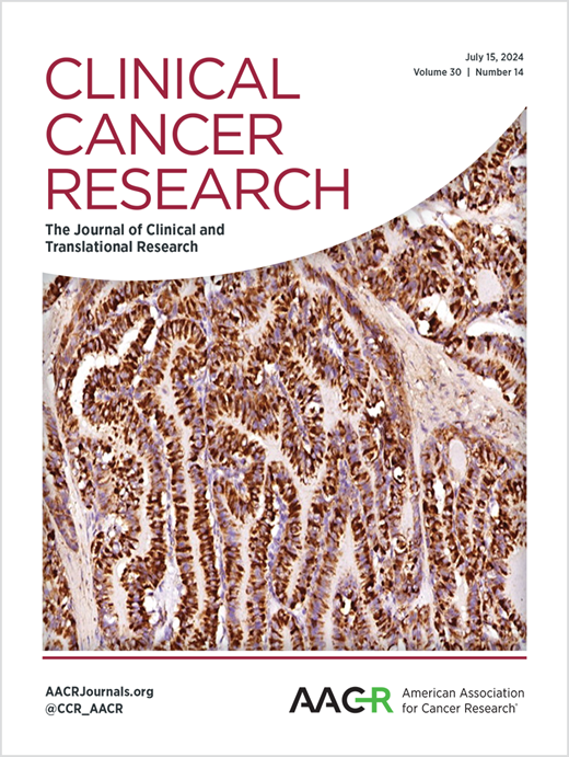 Clinical Cancer Research Cover Image for Volume 30, Issue 14